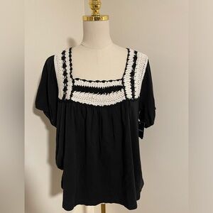 🚨NWT‎ L lucky brand crocheted top